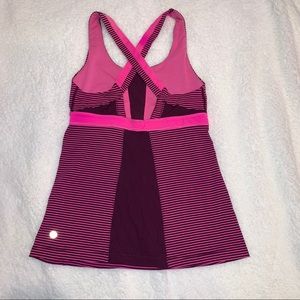 lululemon Striped Workout Tank